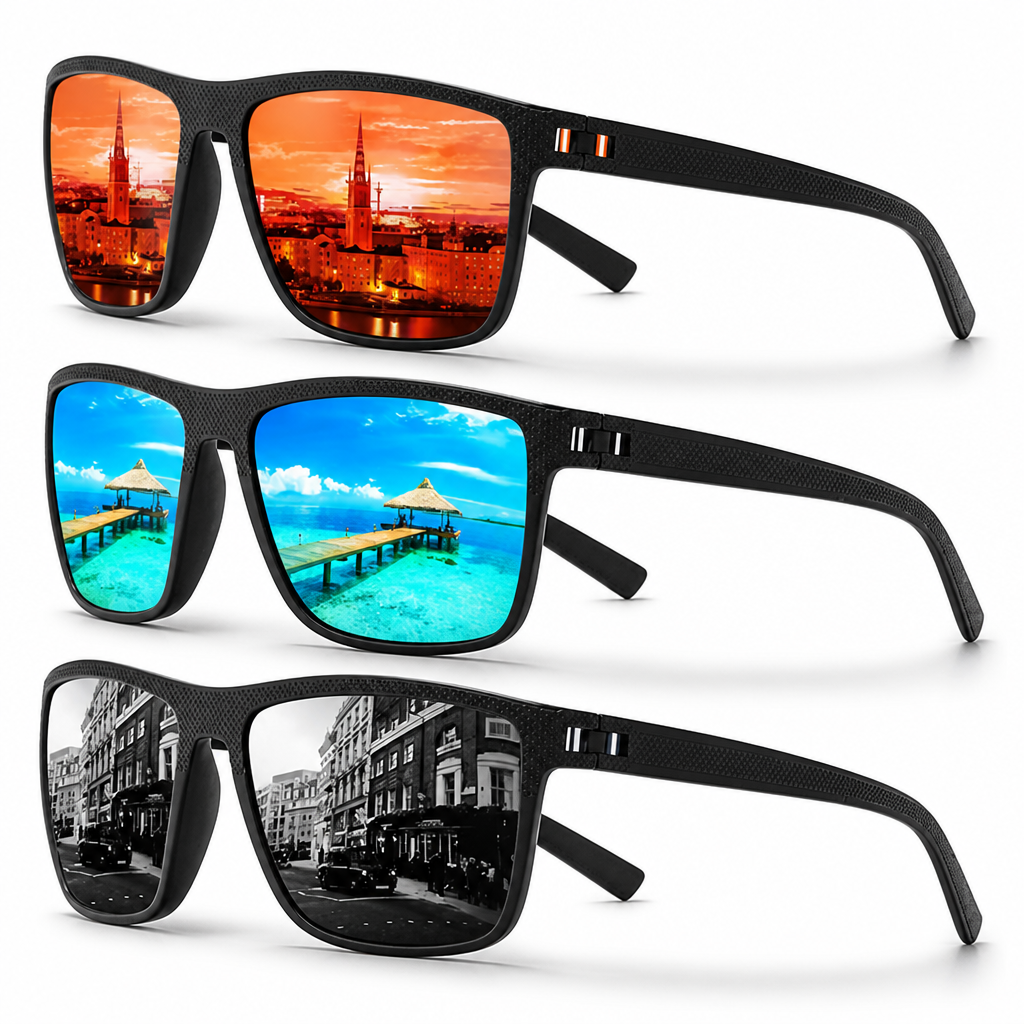 Polarized UV400 Sunglasses (Set of 3)