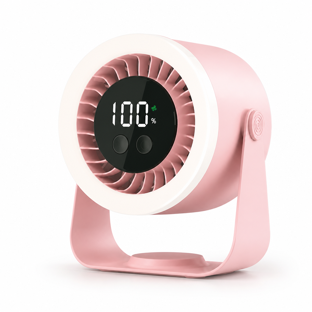 Whisper-Quiet 10-Speed USB-C Rechargeable Table Fan