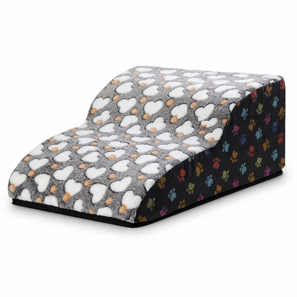 Non-Slip Plush Pet Stairs (2-5 Steps)