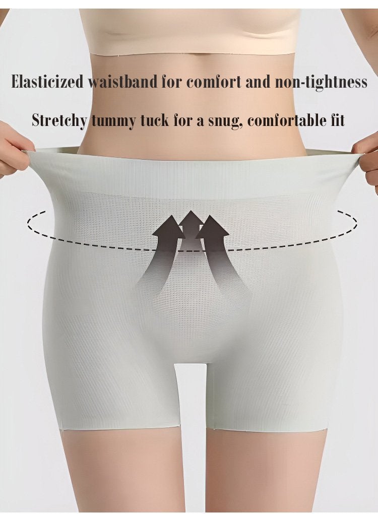 High-Waisted Shapewear Shorts with Padded Bottom - Breathable & Discreet