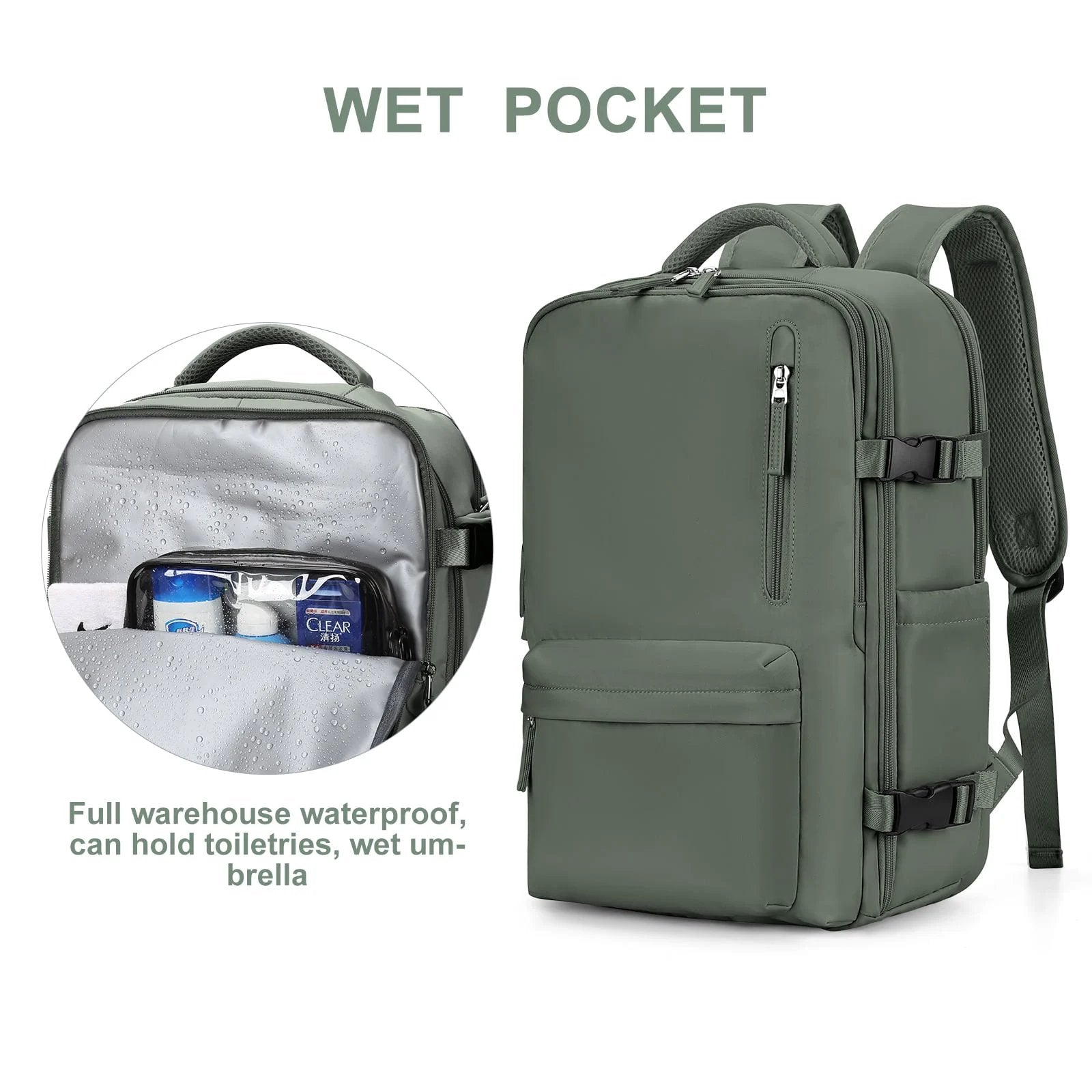 Stylish 35L Travel Backpack for Women | Water-Resistant & Secure
