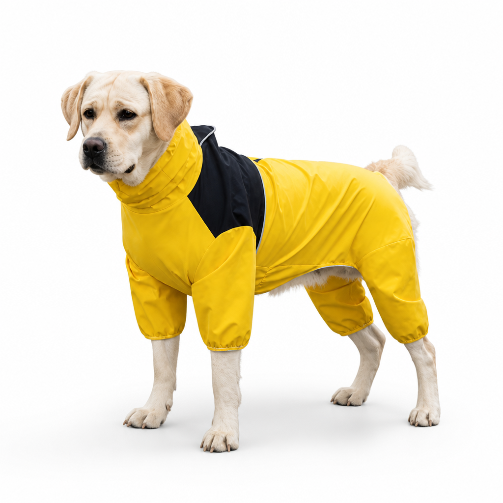Waterproof Four-Leg Full-Coverage Dog Raincoat (Adjustable Straps)