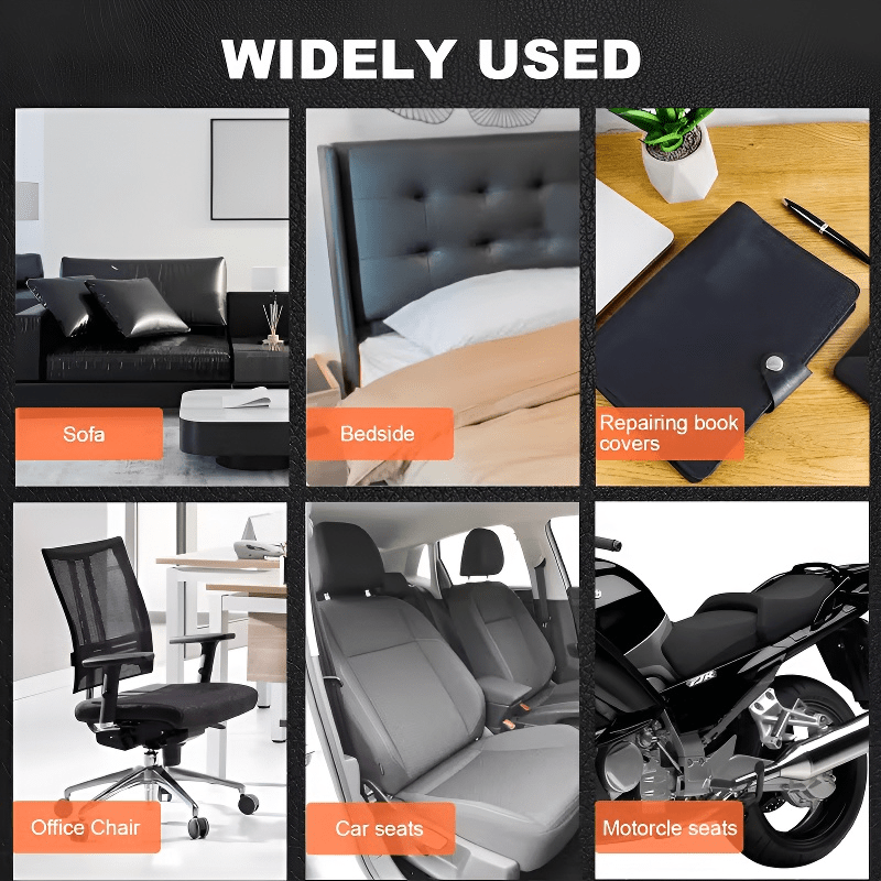 Tear-Resistant Leather Repair Patches for Various Surfaces