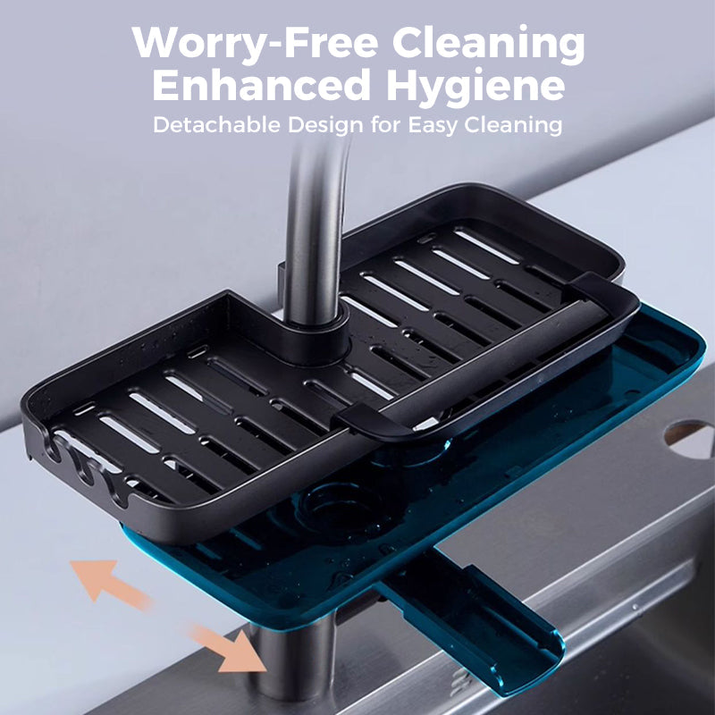 Sink Rack | Accelerates Sponge and Brush Drying | Clamp-On Mount | SinkSmart