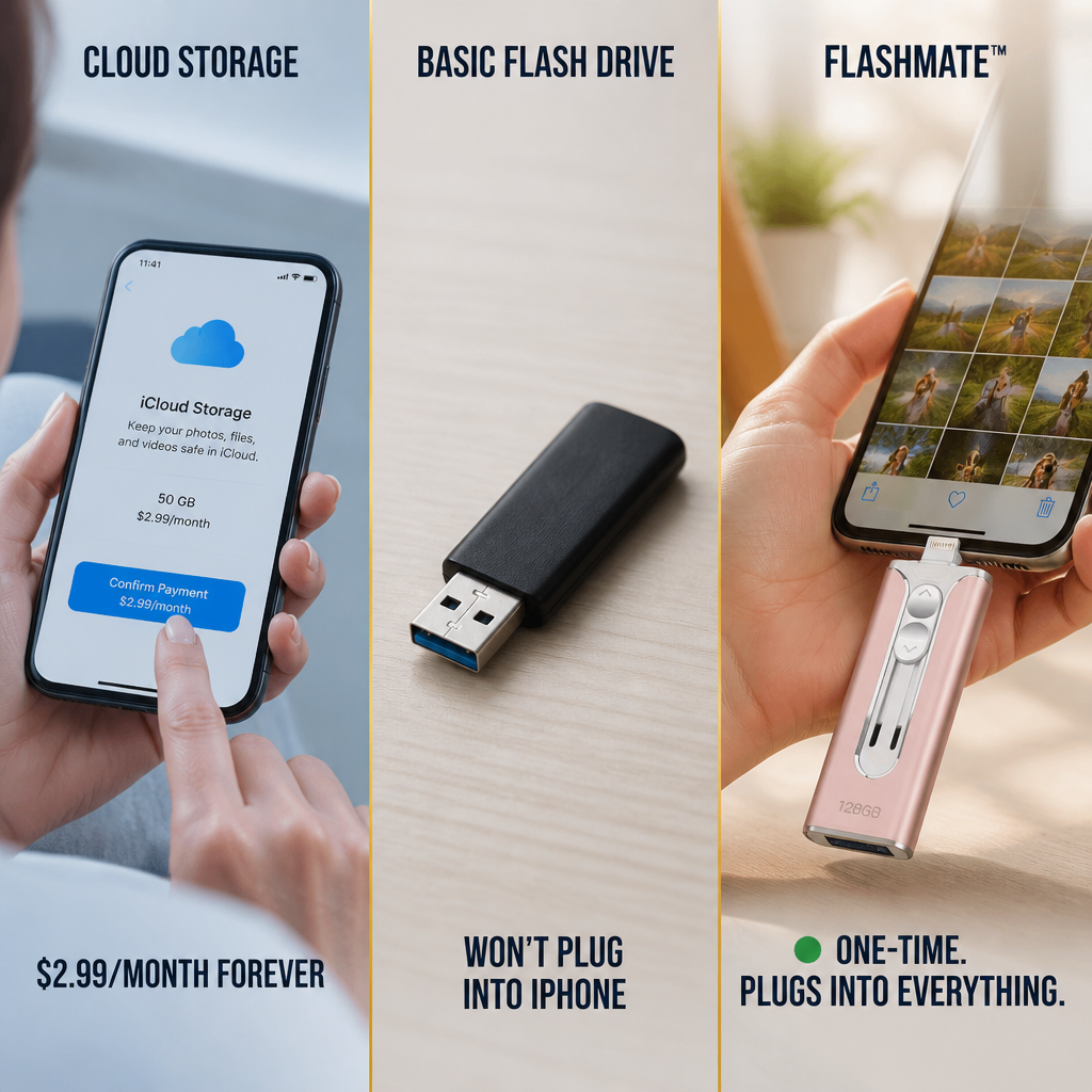 FlashMate™ — Quit Erasing Pictures to Free Space for New Shots