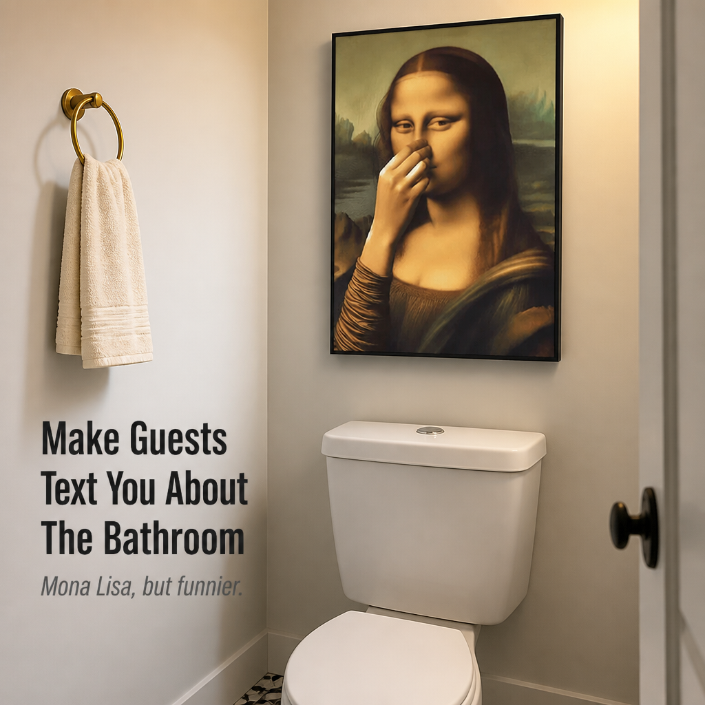 LaughVibe™ — Hang The Bathroom Gag Your Guests Can’t Stop Chatting About