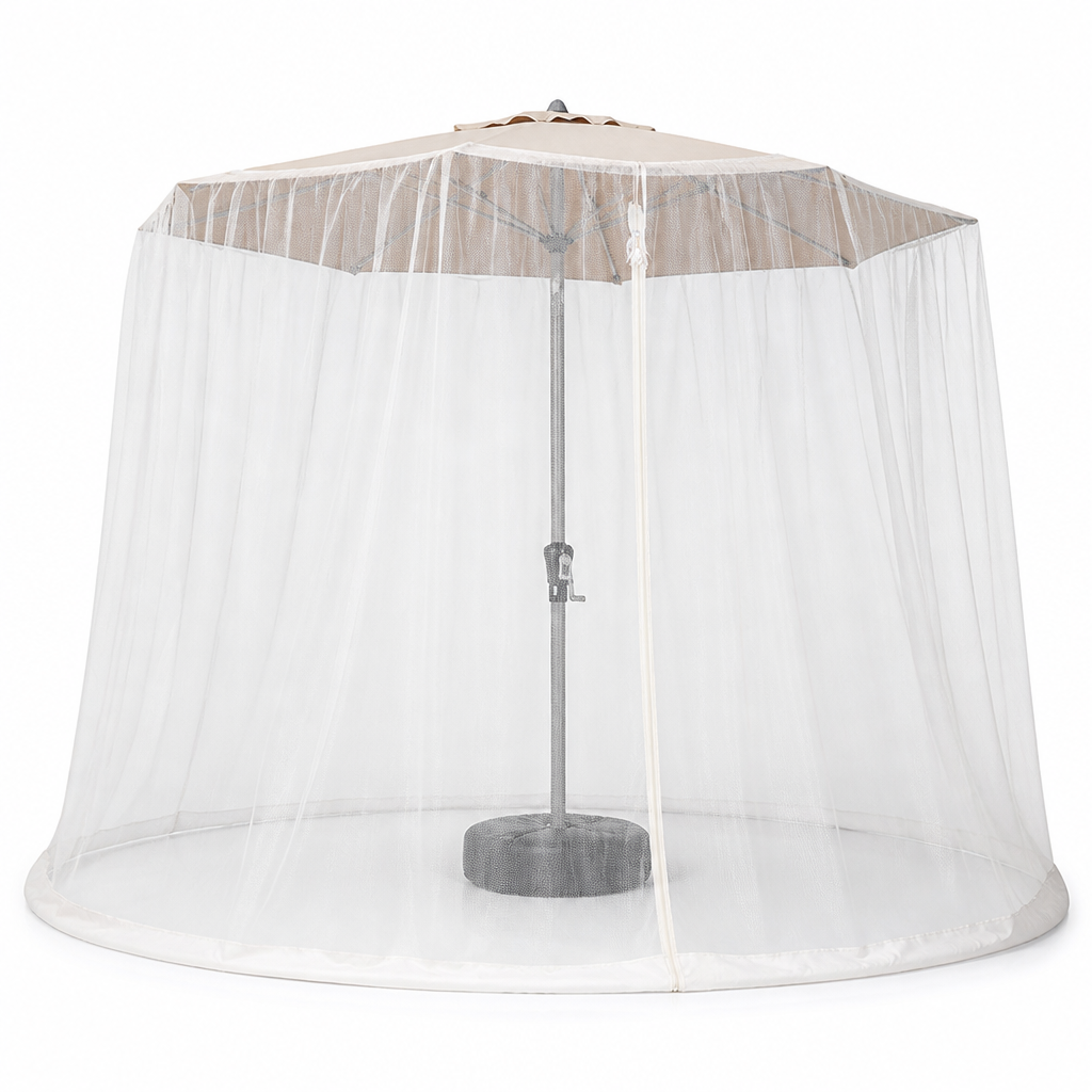 Fine Mesh & Water-Fillable Ring Umbrella Mosquito Net (Fits Up To 240 cm)