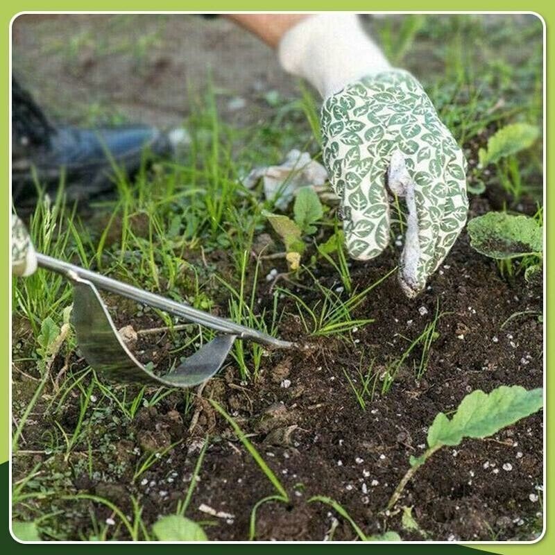 Ergonomic Stainless Steel Tool for Weed Removal – No Bending Required