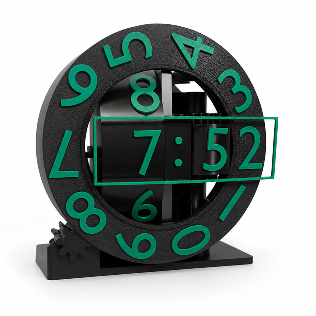 3D Triaxial Minimalist Wall Clock