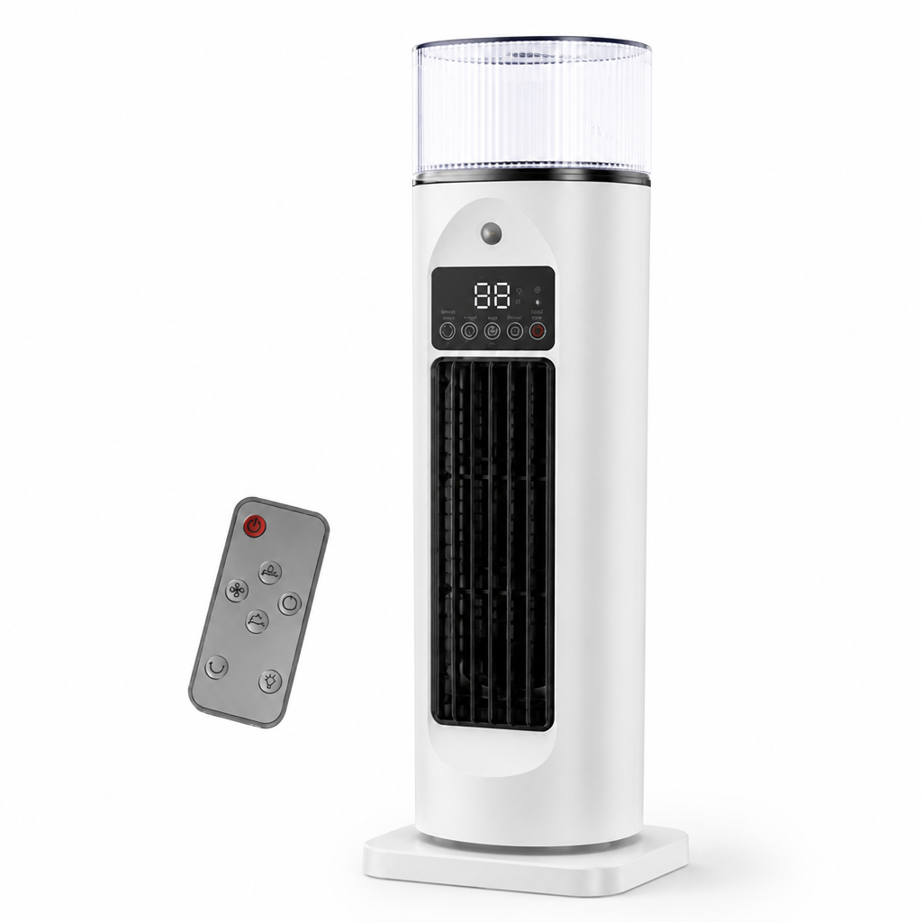 Portable 4-in-1 Remote & Timer Room Cooler