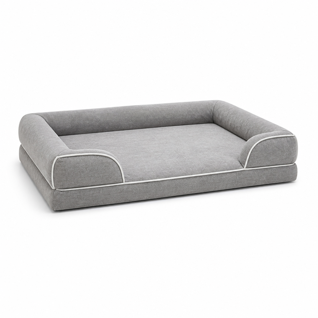 Orthopedic Memory Foam Dog Bed (Non-Slip Washable Cover)