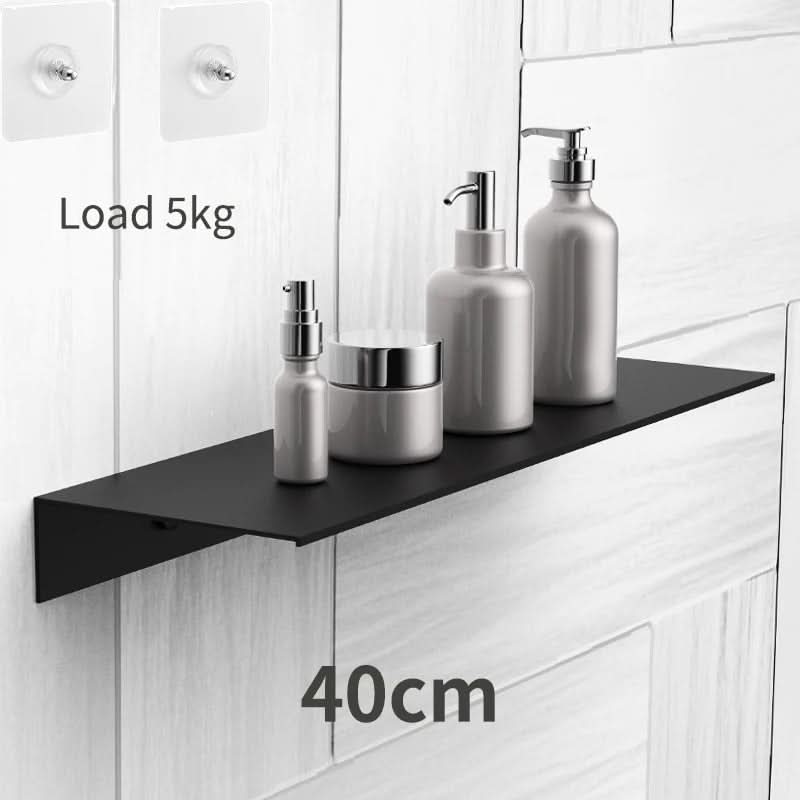 Wall-Mounted Floating Shelf for Bathroom – No Drilling Required