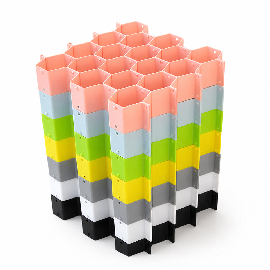 Modular Honeycomb Plug-In Drawer Organizer