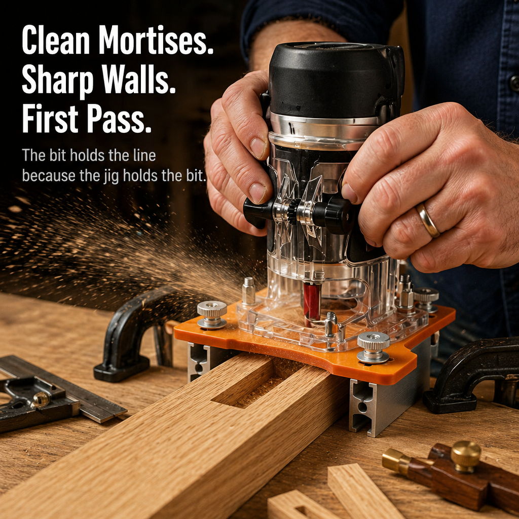 NovaCraft™ — Achieve Clean-Cut Mortises & Slots Without Router Drift