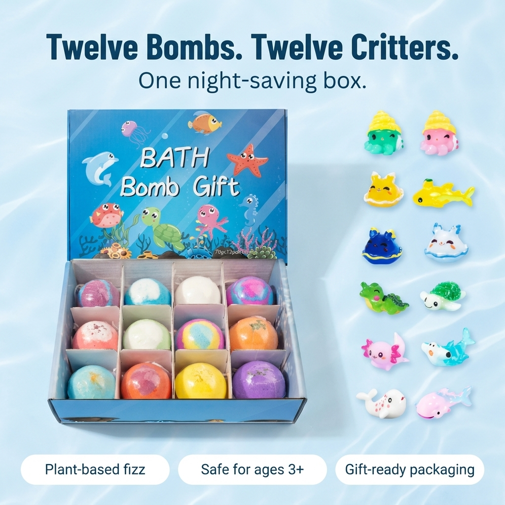 AquaMuse™ — Stop The Bath Time Struggle With 12 Hidden Ocean Creatures