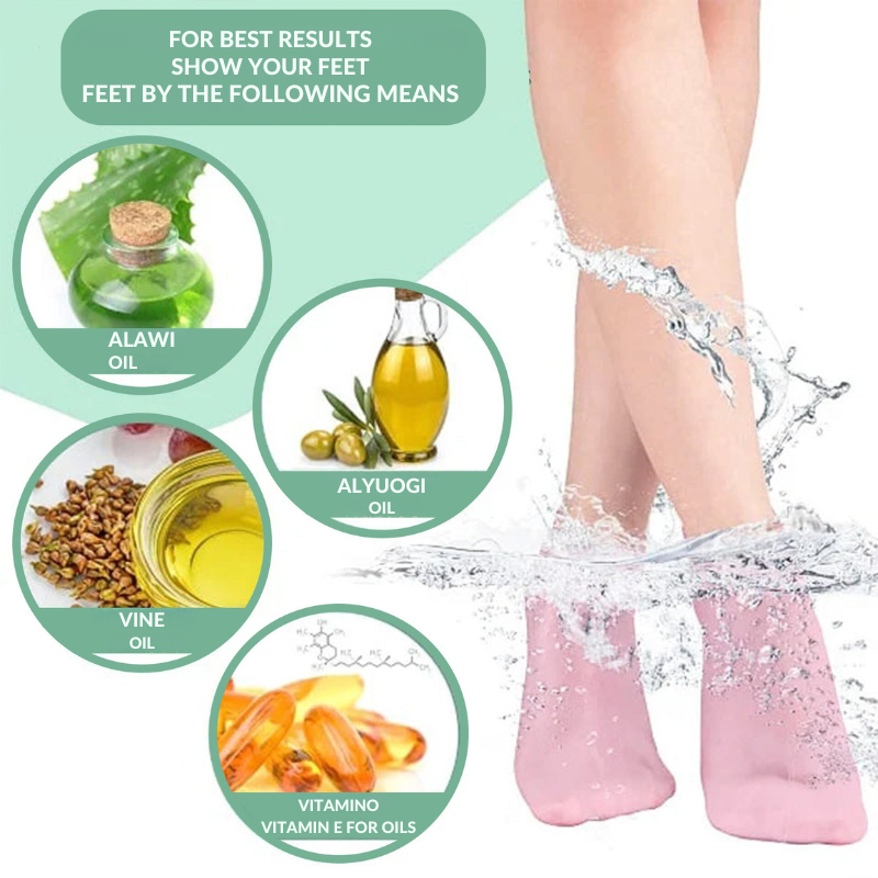 VeluxeSilk™ Silicone Socks — Unlock All-Day Softness and End Foot Pain for Good