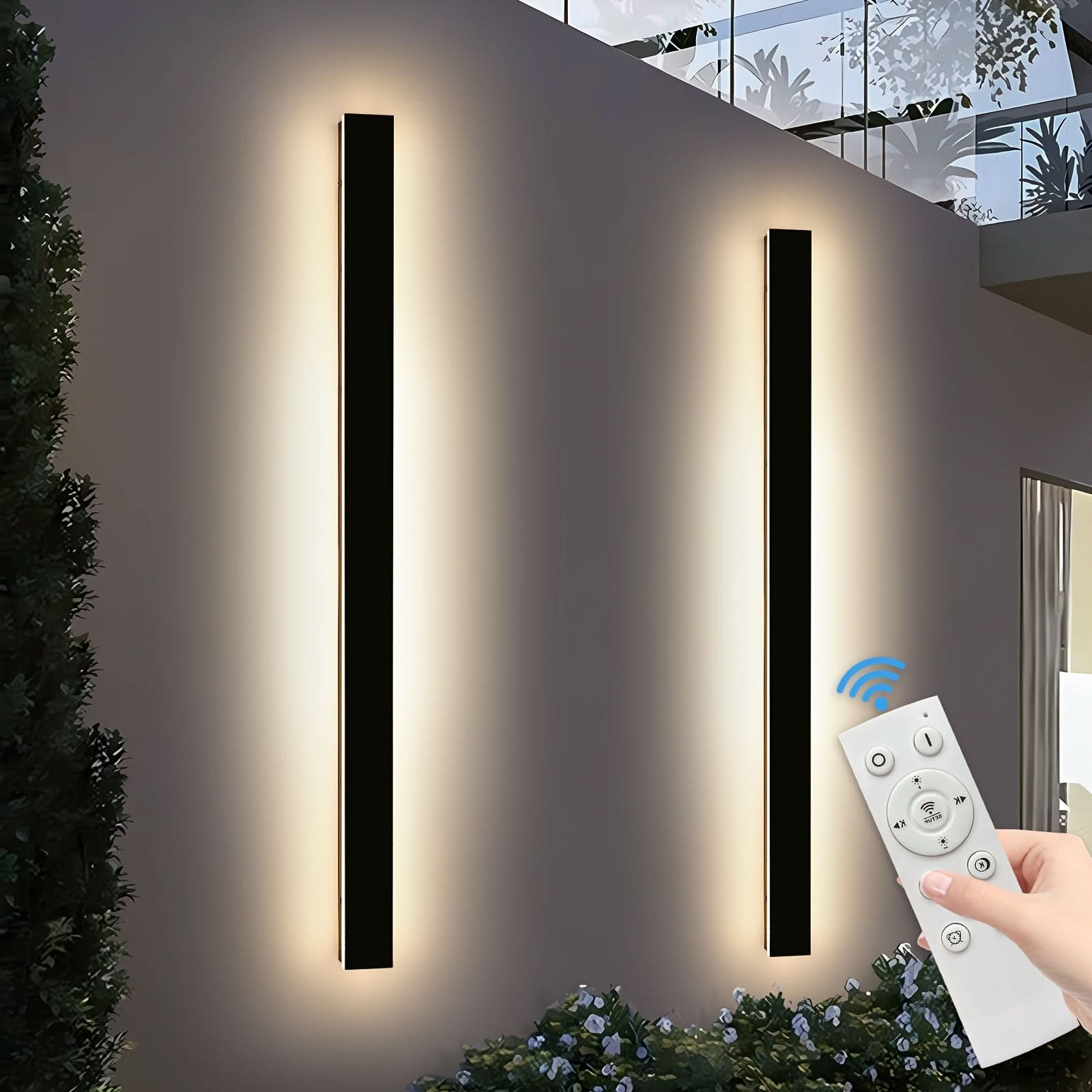 Dimmable Outdoor Wall Sconce - Long-Style Lighting Fixture