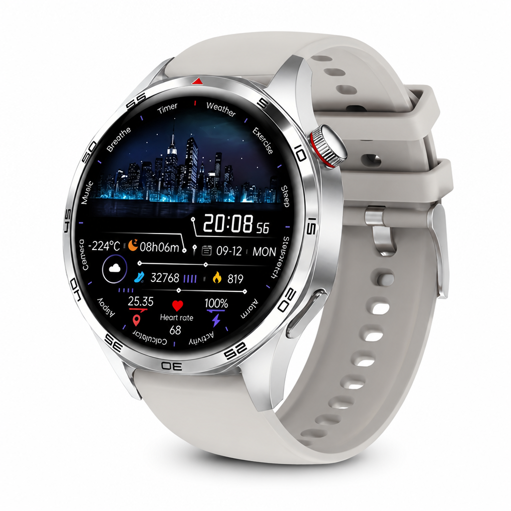Metal Case & Silicone Band Smartwatch