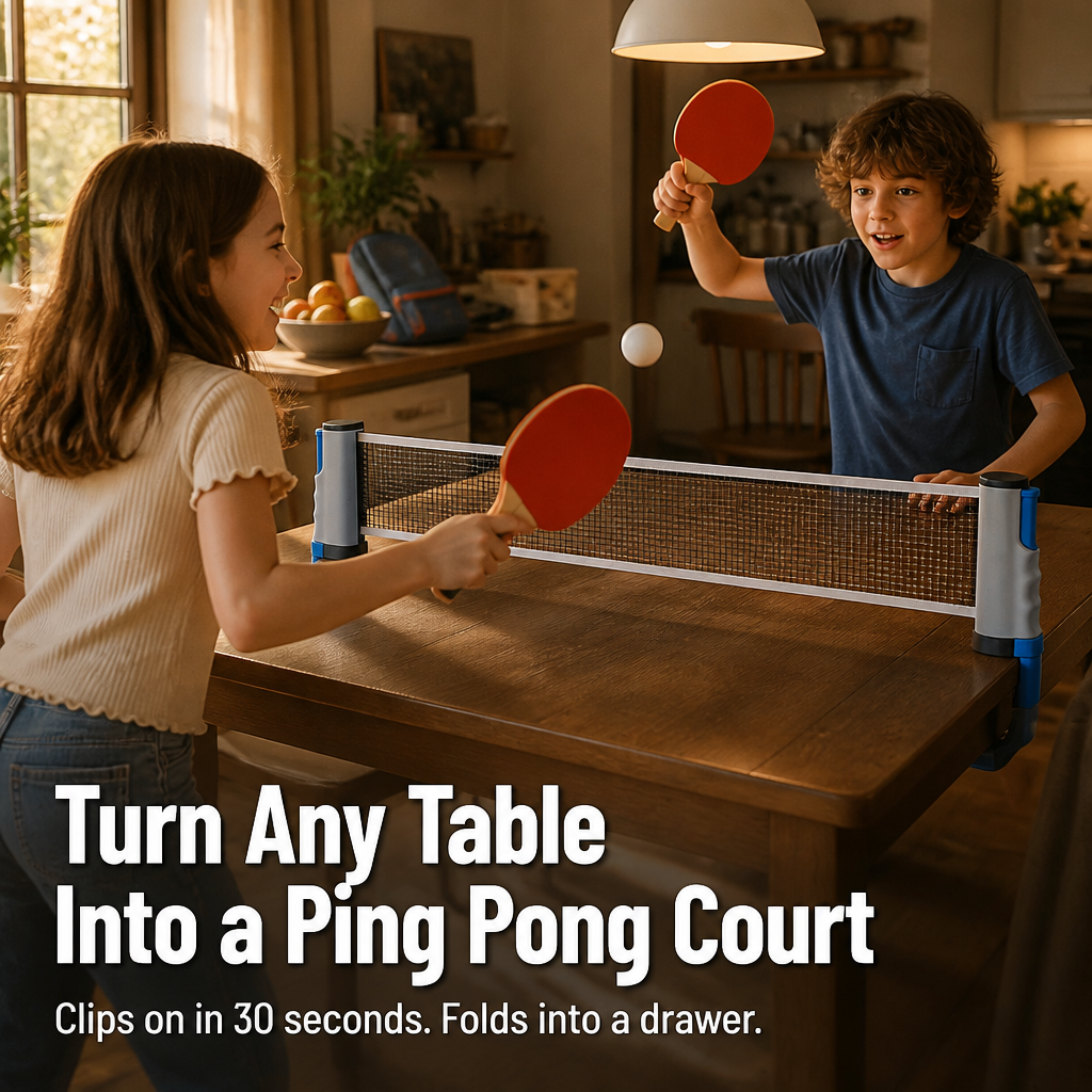 FlexiPong™ — Transform Any Table into a Ping Pong Arena in 30 Seconds