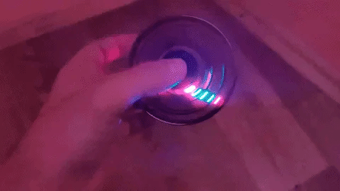 LED Light Display Gyroscope Spinner with Hand Gesture Control