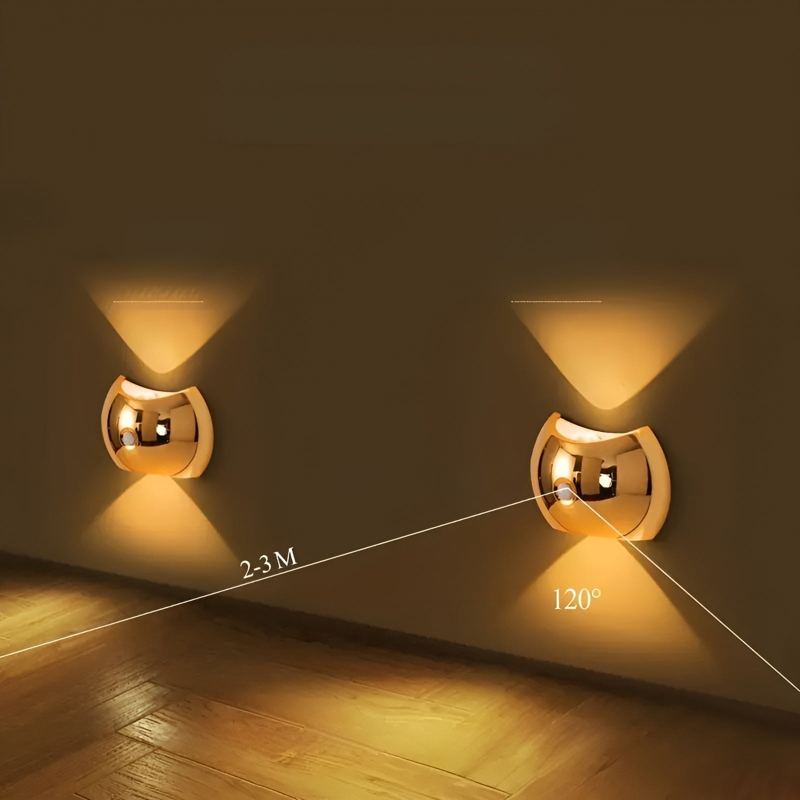 Wall Lamp with Motion Detector – Rechargeable, Magnetic & Wireless