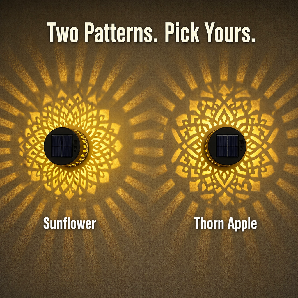 LumiMyst™ — Project Hand-Cut Mandala Light onto Your Patio Walls Every Night