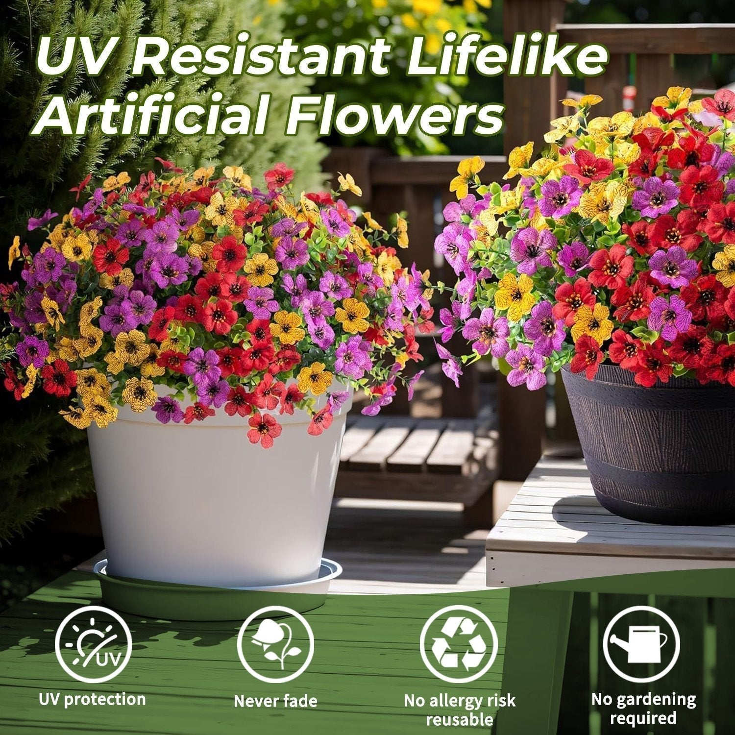 UV-Resistant Faux Flowers for Lasting Beauty