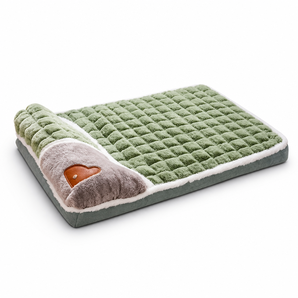 Orthopedic Foam Pet Bed With Neck Pillow (100×70 cm)