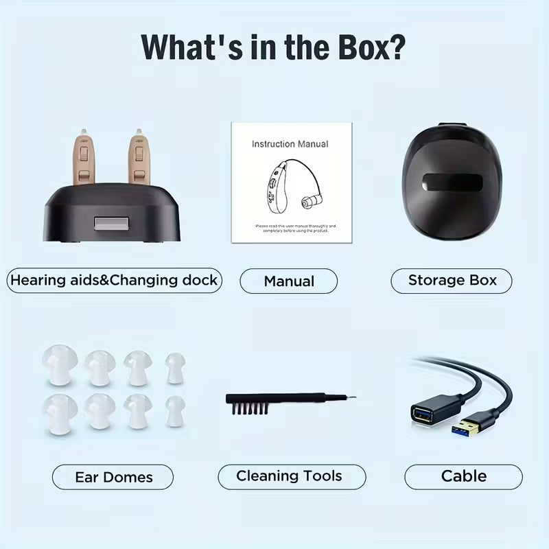Rechargeable Battery Hearing Aid for Clear Sound