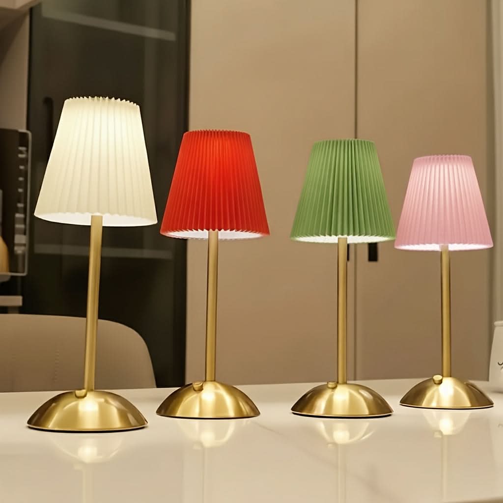 Rechargeable LED Table Lamp Set with Touch Control - 3 Color Modes