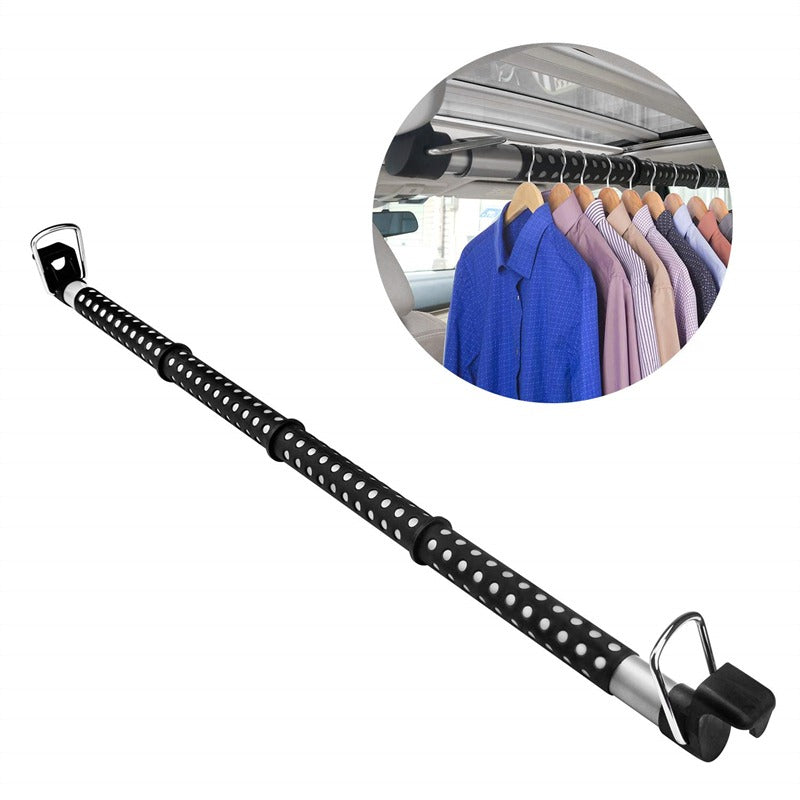 Expandable Clothing Rack for Cars | Telescopic Hanger Bar for Travel