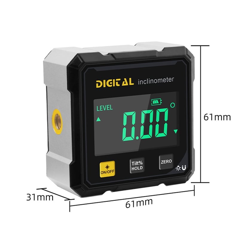Magnetic Base Digital Angle Finder – 360° Accurate Measurement