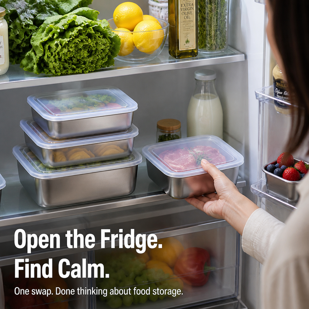 FreshLock™ — Say Goodbye to Plastic Tupperware Drawers for Durable Steel