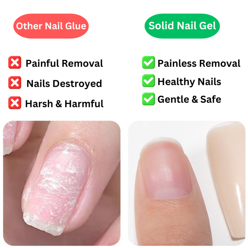 10 ml Nail Adhesive Gel – Firm Bond for Tips and Press-On Nails