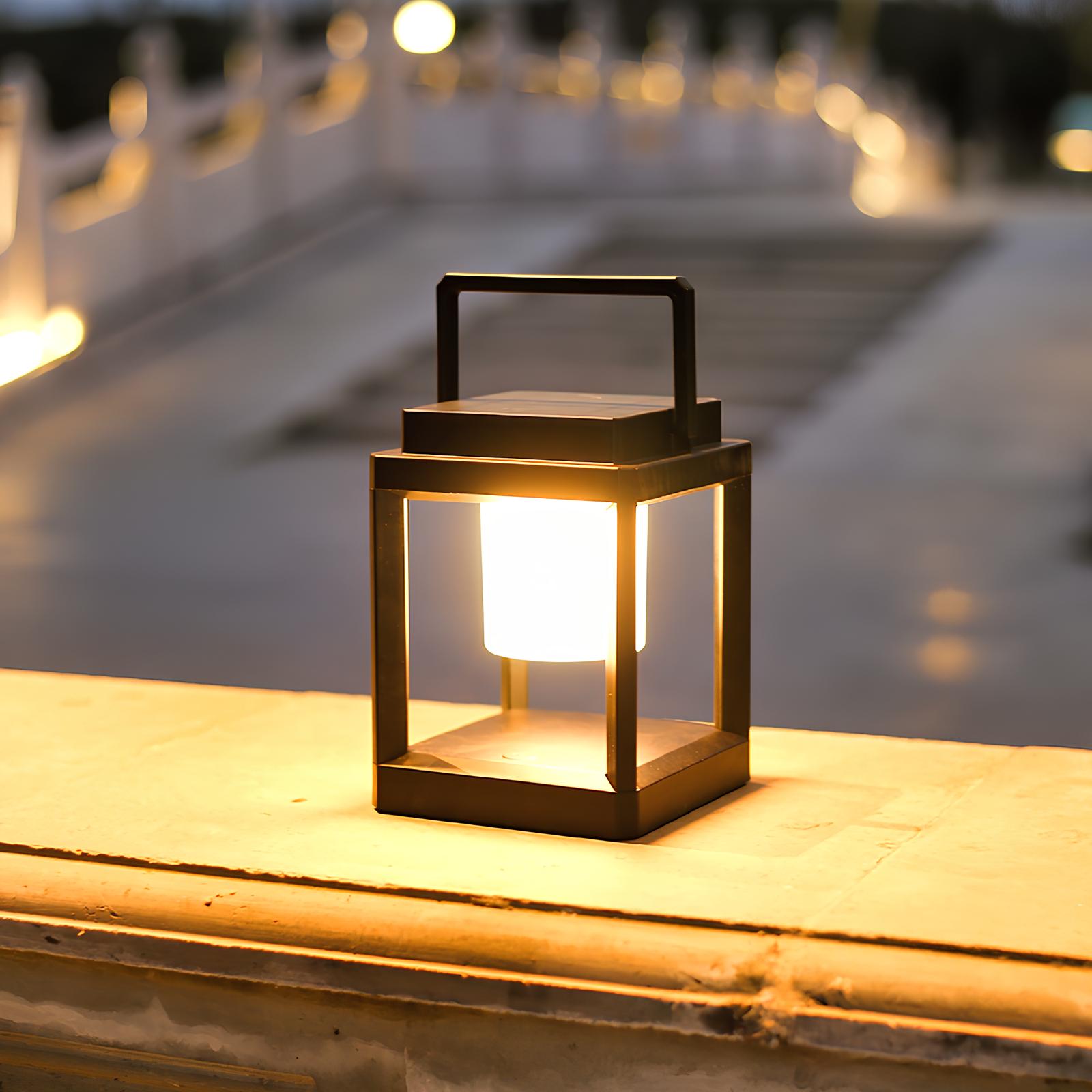USB Rechargeable Solar Lantern for Garden – 10 Hours Illumination
