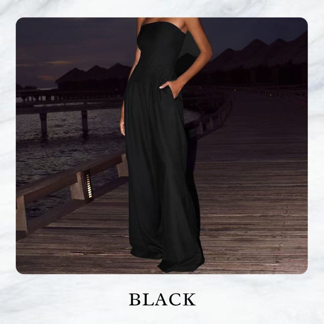 SerenLuxe™ Strapless Jumpsuit — Command Every Occasion with Effortless Elegance and Confidence