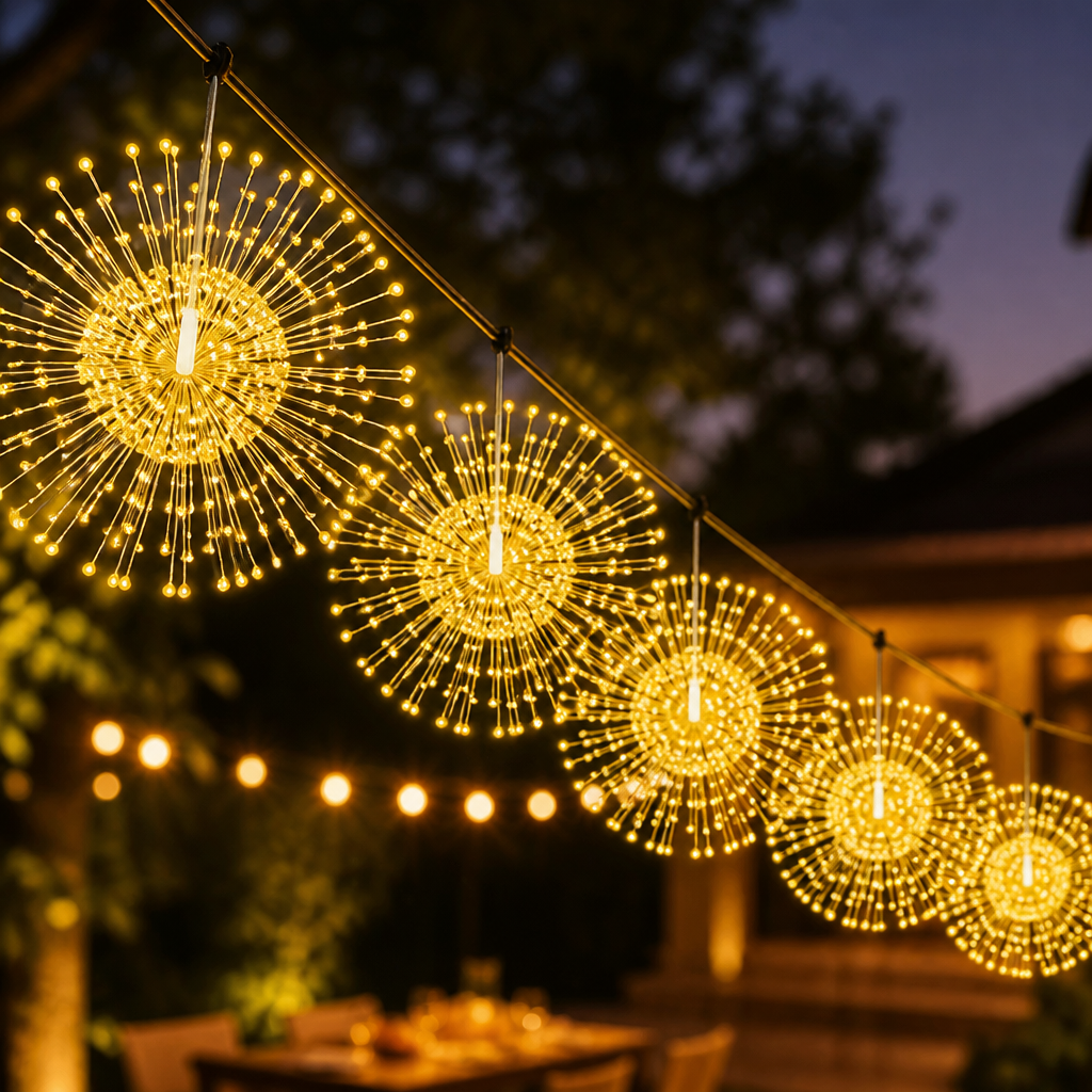 LumiFlicker™ Solar Fireworks Lights — Turn Your Nights Into Effortless, All-Weather Magic That Dazzles Every Eye