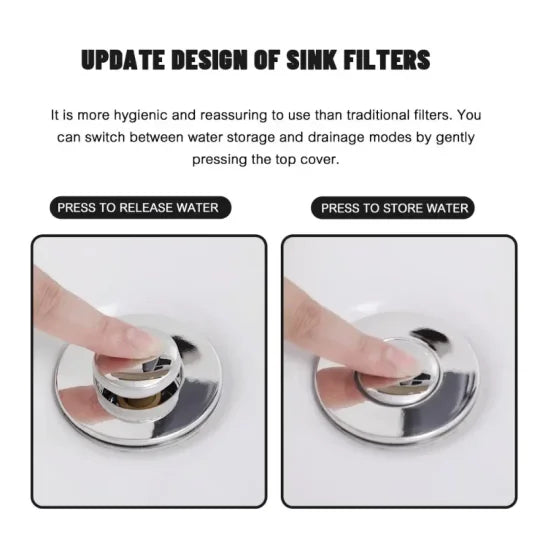 FlowGuard™ — Enjoy a Clog-Free Sink and Protect Your Valuables Effortlessly