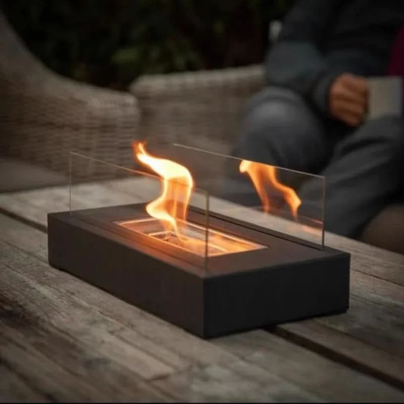 Indoor and Outdoor Smokeless Fireplace – Tabletop Bioethanol Fire Pit