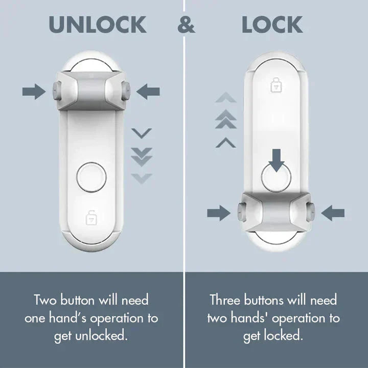 Child Safety Lock with Self-Adhesive Design – No Tools or Drilling Required