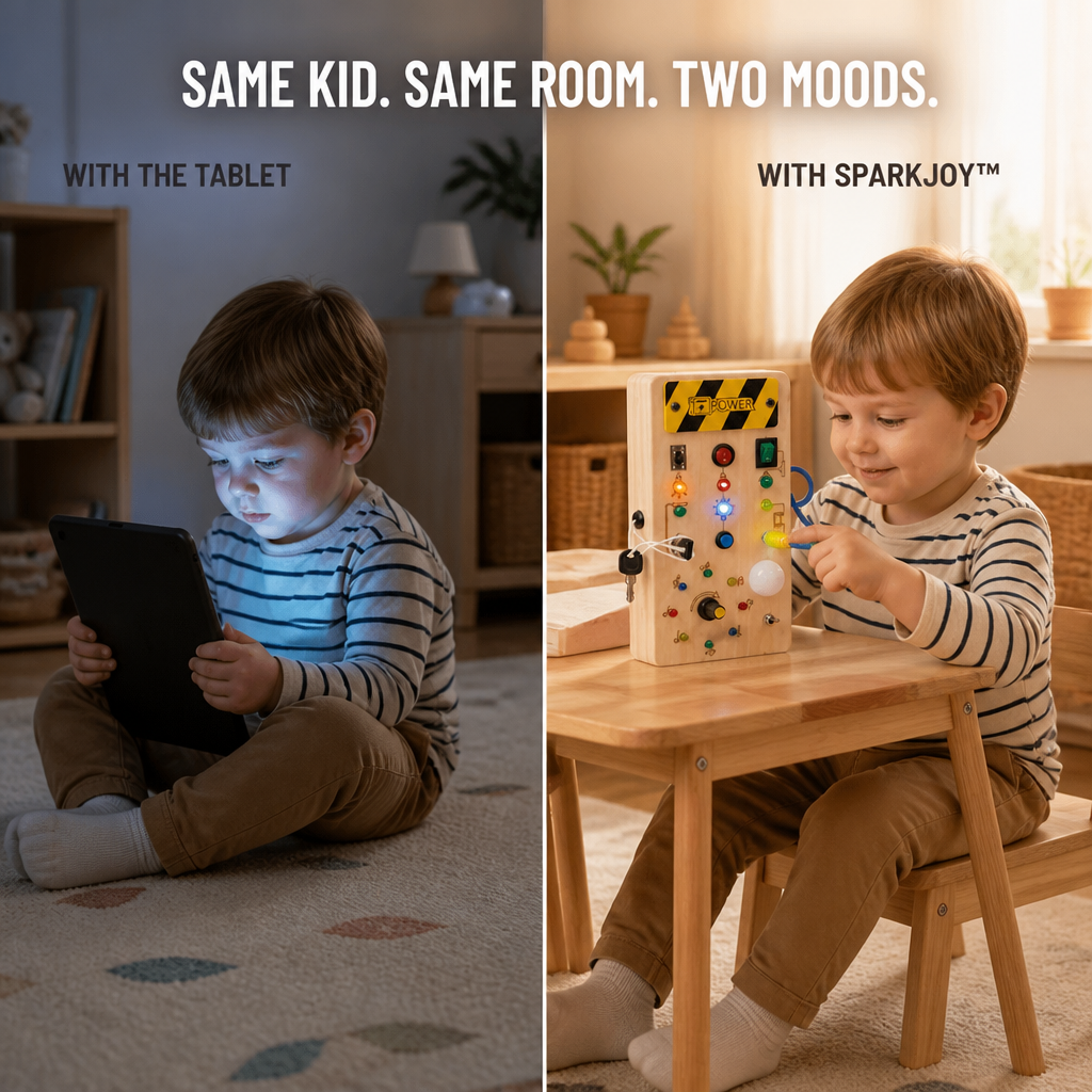 SparkJoy™ — Swap Phone Meltdowns for 30 Minutes of Peaceful Play