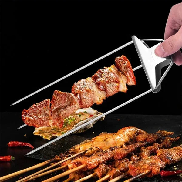 FlameFlex™ 3-in-1 Skewers — Lock in Juicy Flavor and Grill Like a Pro Every Time