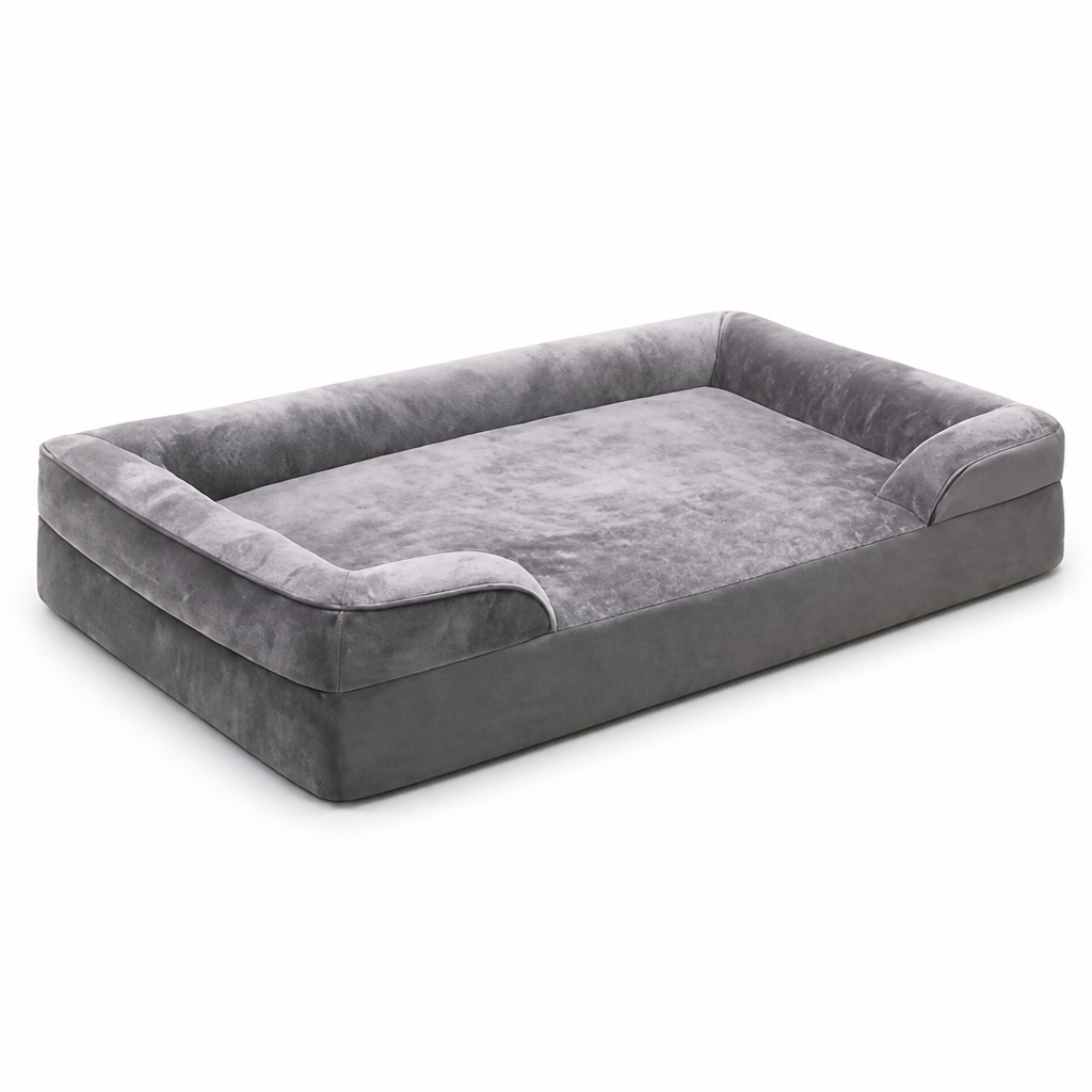 Orthopedic Egg Crate Foam Dog Bed (Removable Washable Cover)