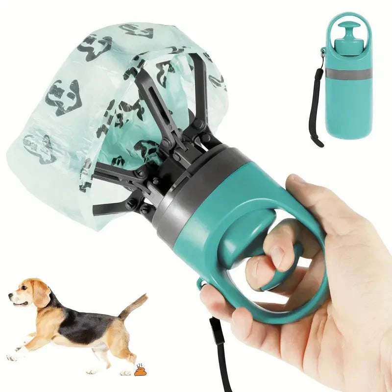 Folding Pooper Scooper with Long Handle – Pet Waste Cleaner Tool