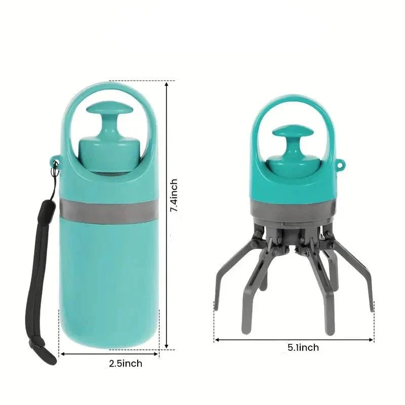 Folding Pooper Scooper with Long Handle – Pet Waste Cleaner Tool