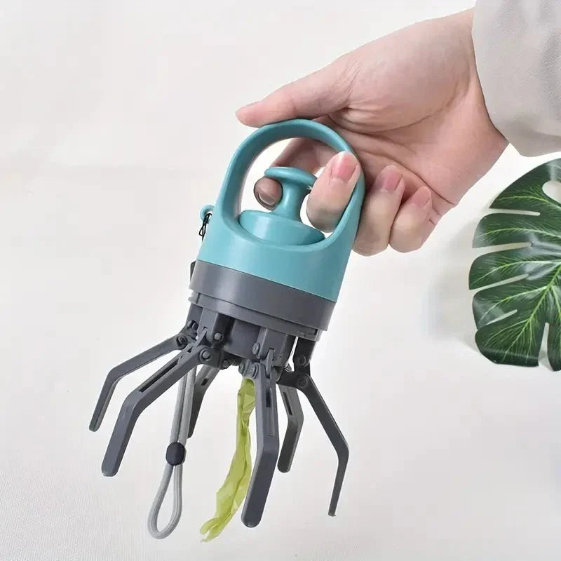 Folding Pooper Scooper with Long Handle – Pet Waste Cleaner Tool