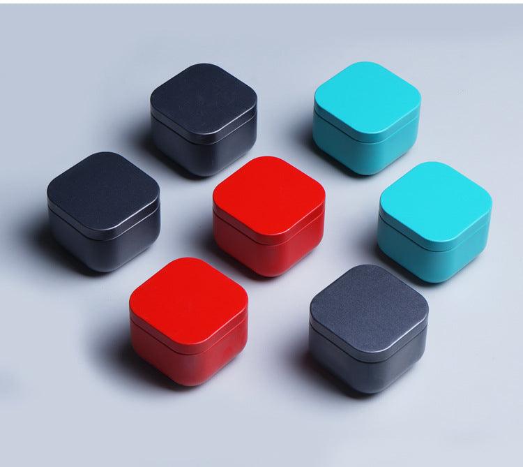 Compact Metal Container for Storing Tea, Sweets, and Medications