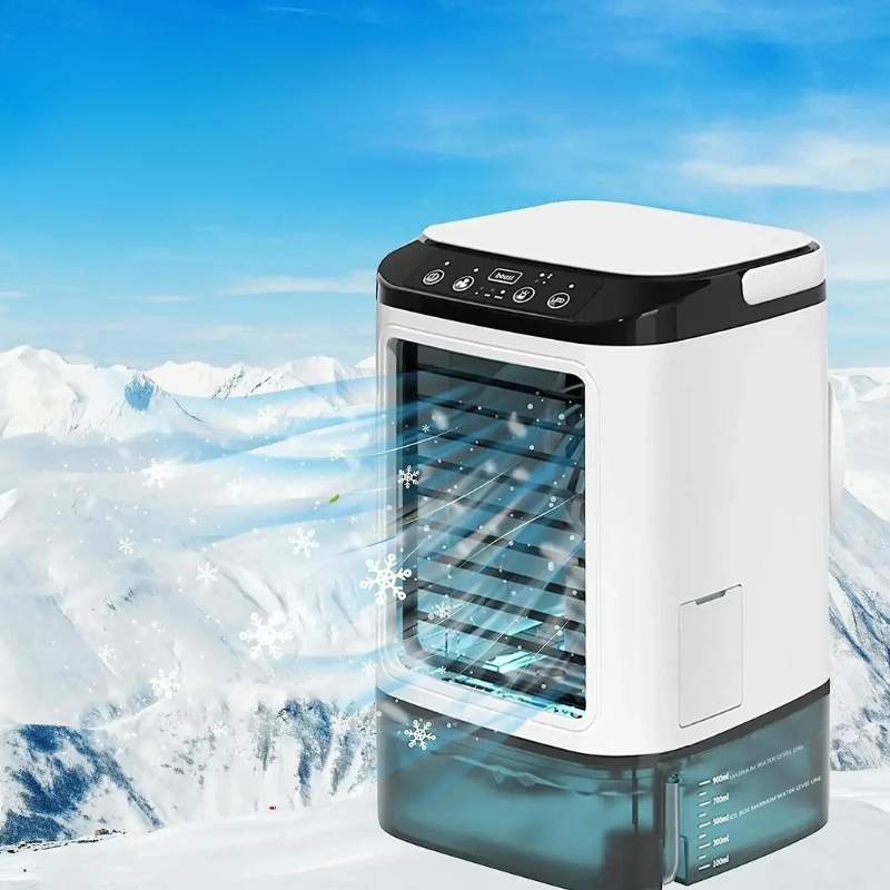 3-Speed USB Personal Cooling Fan – Portable Air Cooler with Mist and Ice Box