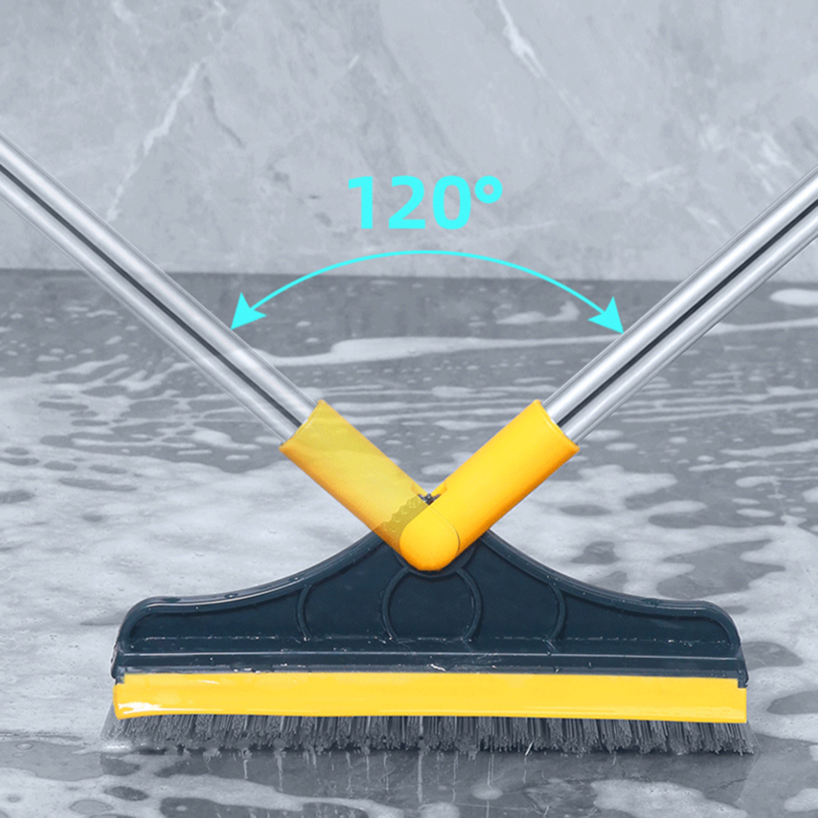 Versatile Broom for Cleaning Floors, Corners, and Windows