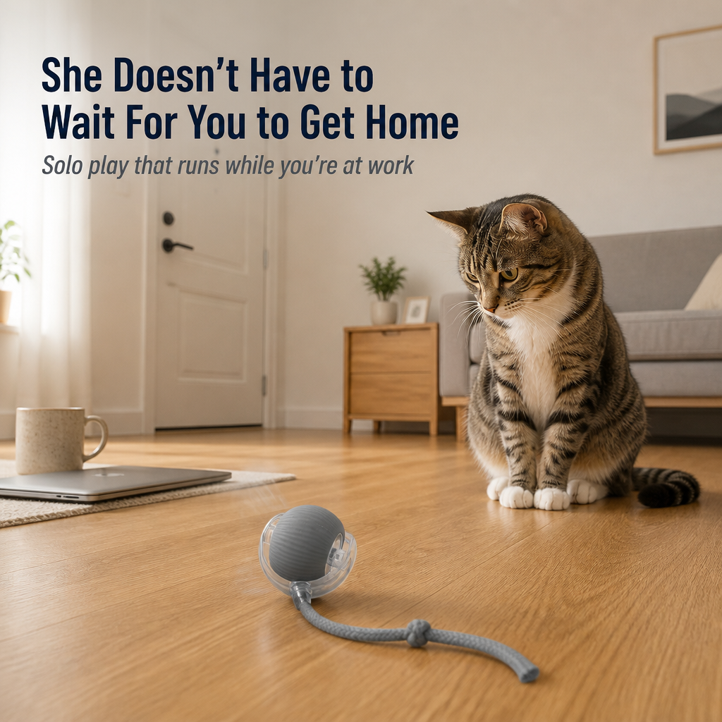 WildTail™ — Bring Back Your Bored Indoor Cat's Chasing & Pouncing Fun